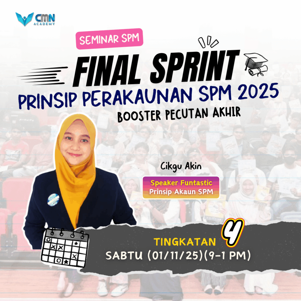 Seminar SPM Prinsip Akaun Cikgu Akin SPMFlix CMN Academy