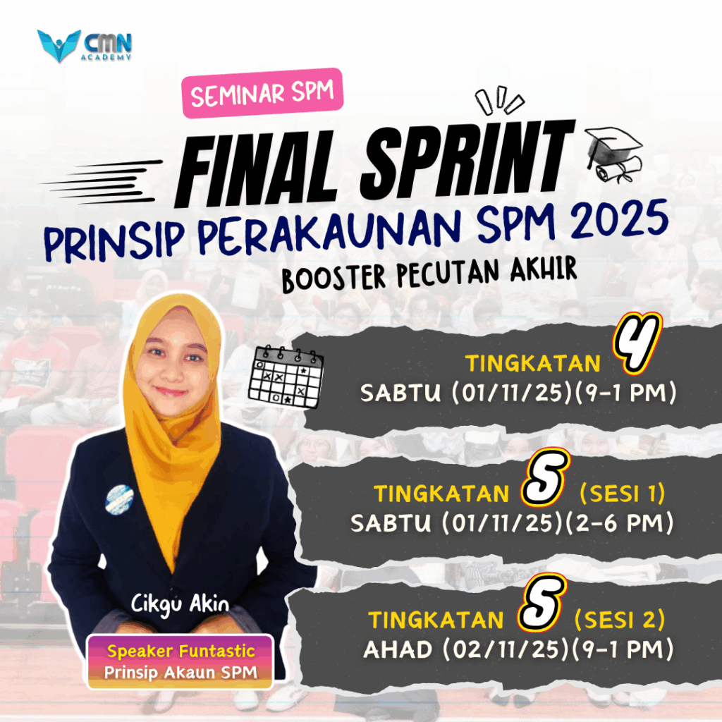 Seminar SPM Prinsip Akaun Cikgu Akin SPMFlix CMN Academy