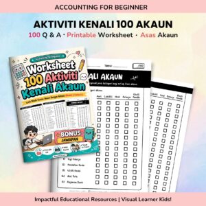 100 Aktiviti Kenali Akaun Worksheet | Tingkatan 4