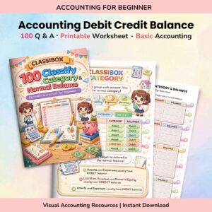 Accounting Debit Credit Balance Worksheet | IGCSE Basic Accounting | Form 4