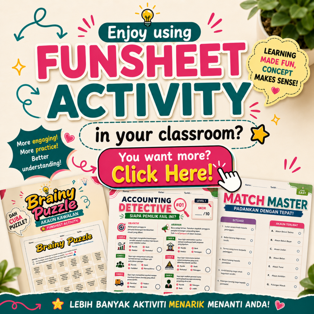 Funsheet Activity Cikgu Akin Akaun Visual Academy
