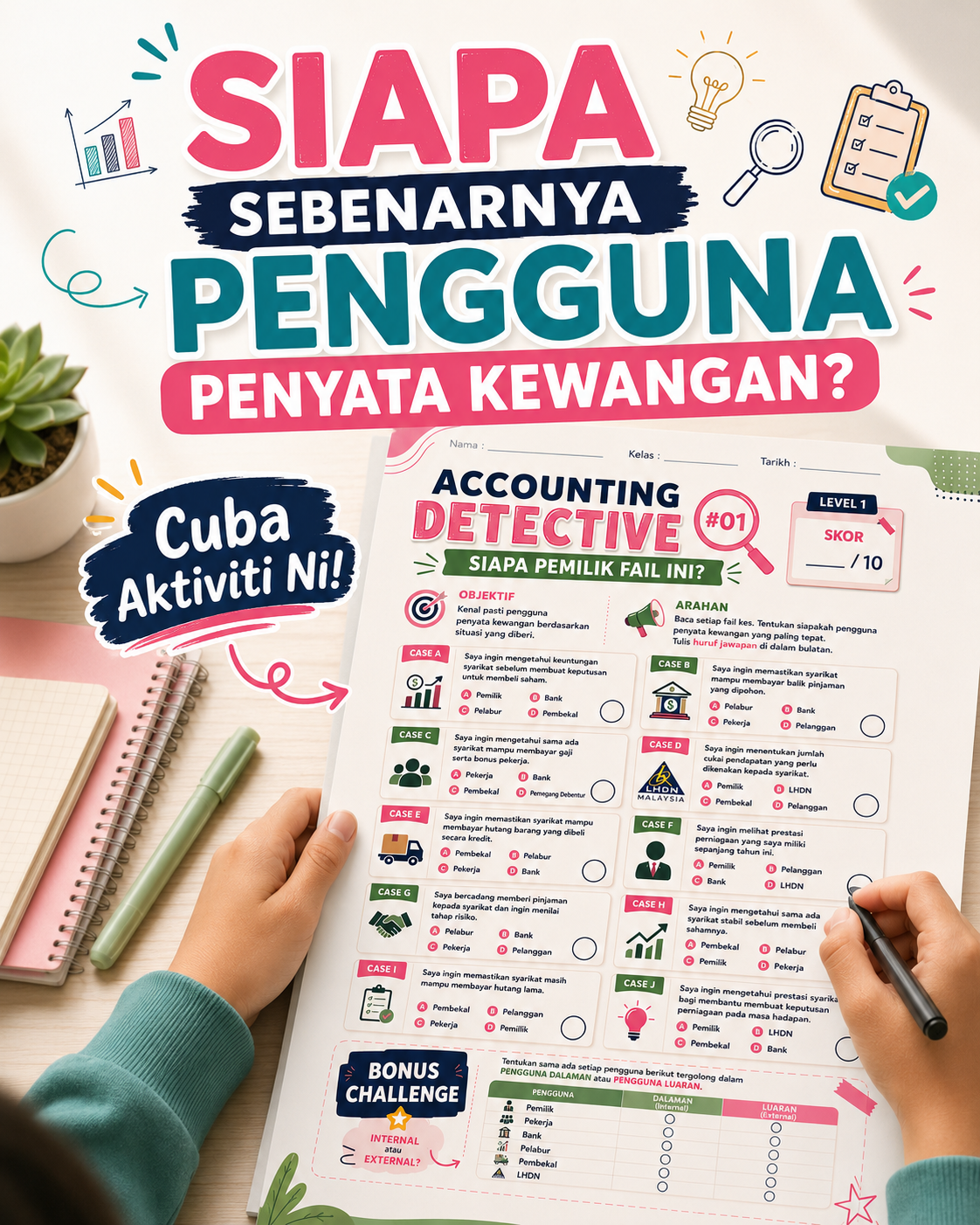 Siapa Sebenarnya Pengguna Penyata Kewangan Aktiviti Accounting Detective by Cikgu Akin Akaun Visual Academy Prinsip Akaun SPM Tutor Akaun SPM