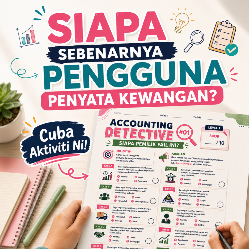 Siapa Sebenarnya Pengguna Penyata Kewangan Aktiviti Accounting Detective by Cikgu Akin Akaun Visual Academy Prinsip Akaun SPM Tutor Akaun SPM